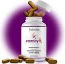 Telovite Daily Multivitamin for Men & Women – Telomere & Cellular Health Support – Hohe Potenz Vitamine A, D, E, C, B-Complex, Zink, Folate, Eisen – 90 Tabletten – Doctor Formuliert