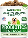Dog Probiotic Chews - Gas, Durchfall, Allergien - Enzyme + Präbiotika - Kaufaser - Verdauung, Immunität - USA Made