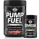 PMD Sports Ultra Pump Fuel Insanity - Pre Workout - Strawberry Slam (30 Servierungen) Sport Omega Cuts Elite Thermogenic Fat Burner (90 Softgels