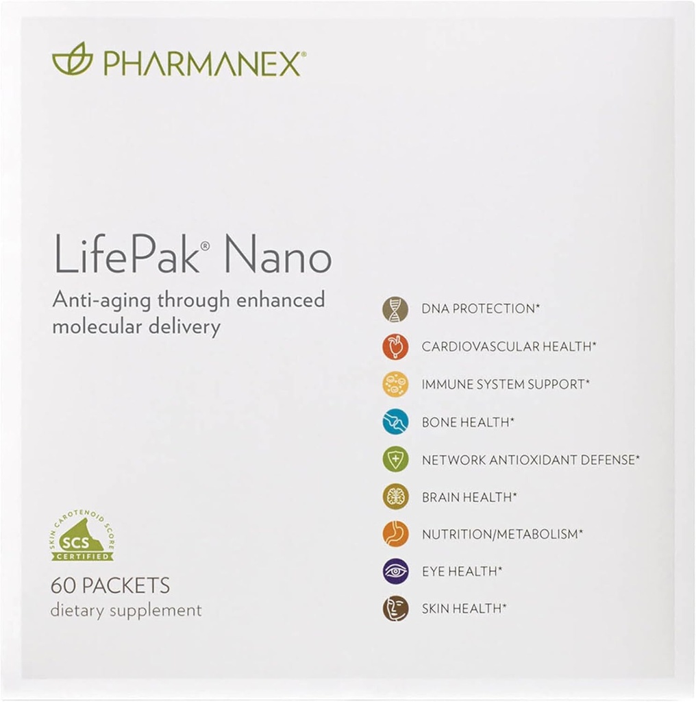 Nu Skin Pharmanex LifePak Nano - Advanced Nutritional Support with Cutting-Edge Nanotechnology, Vitamine und Antioxidantien für verbesserte Absorption und gesundheitliche Vorteile