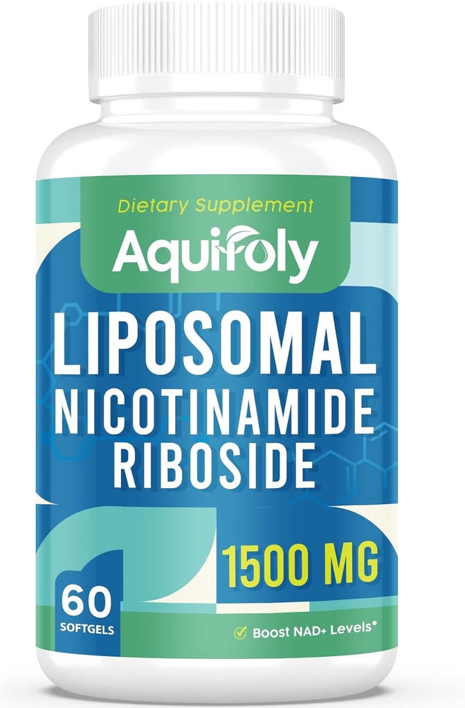 Liposomal Nicotinamid Riboside Supplement 2000 mg mit TMG und Pterostilbene für maximale Absorption, Superior zu NAD, Boosting NAD+, Cellular Energy und Age Defense, 60 Softgels
