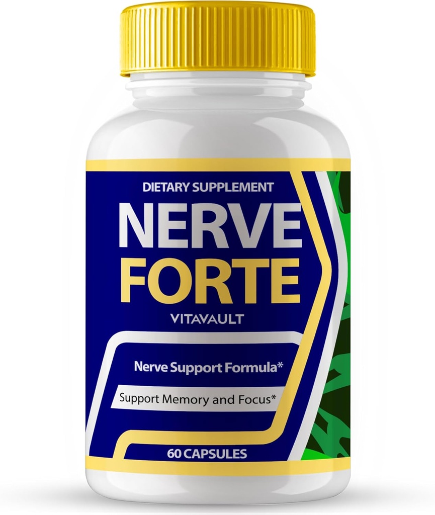 Nerve Forte Brain Ergänzungen für Gedächtnis- und Fokuskapseln, NerveForte Advanced Formula Brain Health Support Pills Maximum Stärke Nootropics Nerve Forte Alle Natural Support Bewertungen (60 Kapseln)