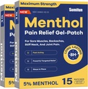 Sumifun Medicated Cold Hot Patches - 30 Count 5% Menthol Extra Strength Pain Relief Patches Leistungsstarkes gezieltes Relief für einfache Backaches, Gelenkschmerzen, Stiff Neck, Muskel Sore