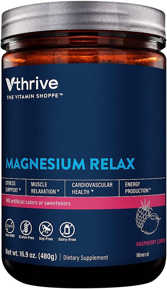 Magnesium Relax Powder - Unterstützt Stress & Muskelrelaxation - Raspberry Lemon (16.9 oz. / 100 Servierungen)