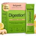 Feel Goods Gut Guardian, Organic Fiber, Probiotic & Prebiotic Powder, Sugar Free, Kräuter für Bloat, Gut Health Support, Verdauungsgesundheit für Männer und Frauen, Non GMO, Vegan, Lemon Ginger, 15 Count