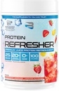Believe Supplements Protein Refresher (25 Servierungen) - Revolutionäre Juice-Type Whey Protein Pulver für Fitness, Bodybuilding, Gym oder für Bigger Protein Intake (25 Scoops, Erdbeer-Lemonade)