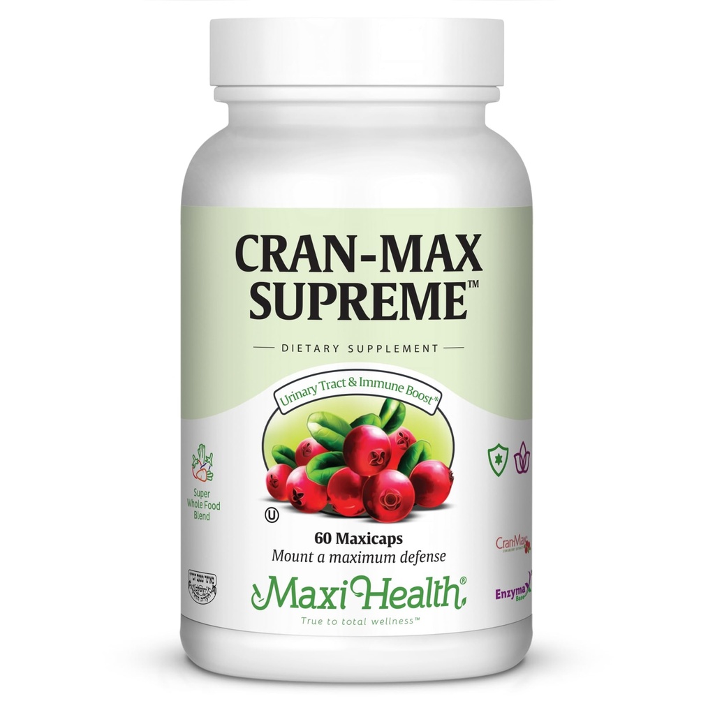 Maxi-Gesundheit CranMax Supreme Cranberry Ergänzung Kapseln - Urinary Tract und Immununterstützung - 60 Count - 1 Monat Versorgung