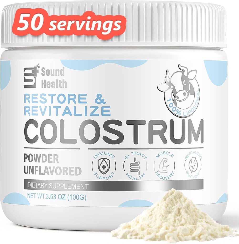 Colostrum Supplement Powder for Humans - Bio-Berg-Kolostrum-Ergänzung für Gut Gesundheit, Schönheit und Immununterstützung - Entflammt (73 Servierungen)