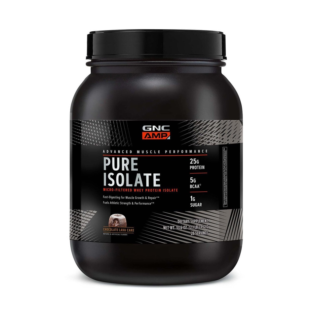 GNC AMP Pure Isolate Protein - Chocolate Lava Cake (28 Servierungen)