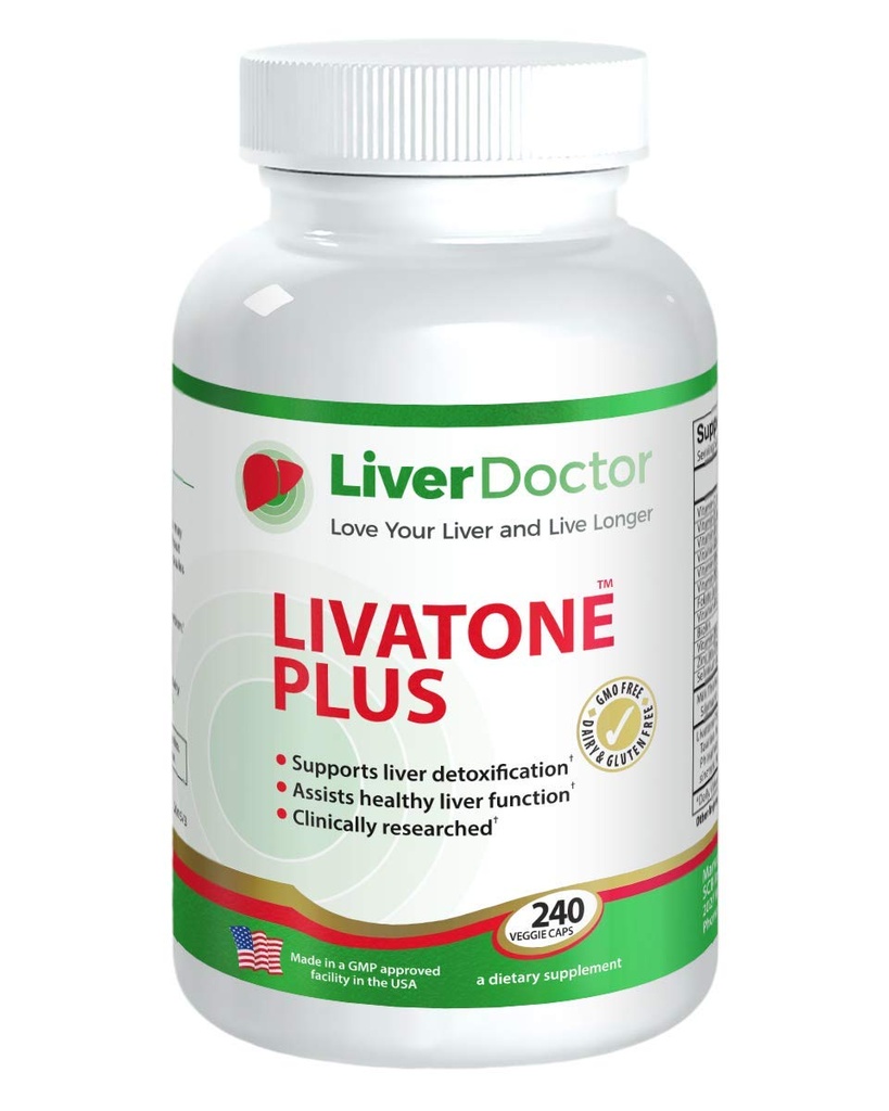 Plus Leber Detox Kapseln Leberreiniger und Detox Pillen mit Milchdistel und Antioxidantien (240 Zähler)