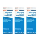 Rugby Dibucaine Topical Anesthetic 1% Hämorrhoid Salbe - Schmerzlinderungscreme für Juckreiz und Brennen, Hämorrhoid Behandlung, Anti Itch Cream 1 Oz (3 Pack)
