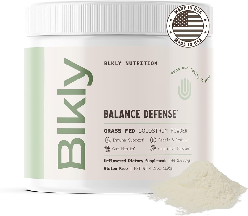 Kolostrum Ergänzung Pulver für Gut Gesundheit, Immununterstützung, Muskel Erholung & Wellness | Natürliche IgG reine ganze Bovine Colostrum Superfood, Unflavored, 60 Servierungen