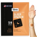 Klova Melatonin-Free Sleep Patches für Erwachsene | Natural Sleep Aid with Ashwagandha, Valerian, GABA & L-Theanine | Fall Asleep Faster, Bleiben Sie schlafen länger &amp; Wake Refreshed | 28 Patches