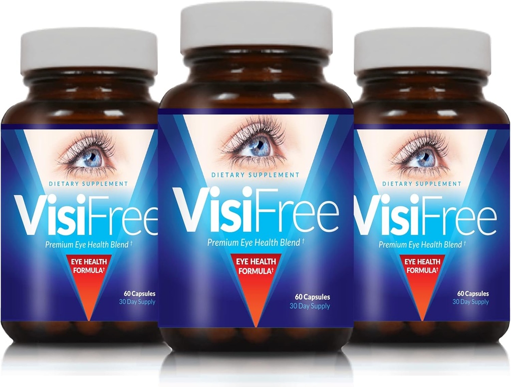 Augenergänzungen für Erwachsene - Beste Kapseln für Augengesundheit - Inklusive Vitamin & Mineral für gesunde klare Vision - Kapseln für Augenverbesserung - 3-Pack