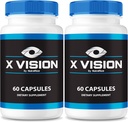 NutraRize (2 Pack) X Vision Capsules – Daily Eye Support Formel mit natürlichen Inhaltsstoffen, um Visual Wellness und Eye Comfort | Einfache Tabletten (120 Kapseln) zu erhalten