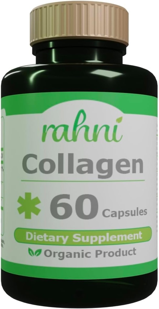 Collagen Supplement für Frauen und Männer, mit Hyaluronsäure & Vitamin C, Reduzieren Falten, verbessern Sie die Qualität Ihrer Haut, Nägel und Haare, 60 Kapseln