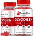 (2 Pack) Super Flow Glycogen, SuperFlow Glycogen Support Gummis, Super Flow Glyco Optimizer, Official SuperFlow Glyco Optimiser Gummy, Super Flow Detox Cleanse, Super Flow Glycol (120 Gummis)
