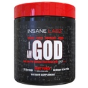 Insane Labz Ich bin God Pre Workout, High Stim Pre Workout Pulver mit Kreatin und DMAE Bitartrate von AMPiberry, Energy Focus Endurance Muscle Growth,25 Srvgs, Fruit Punch