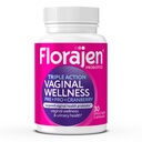 Florajen Women’s Triple-Action Probiotic, Prebiotic + Probiotic + Cranberry für Vaginal, Verdauungs- und Immununterstützung - Fast-Acting - Klinisch-Studied - Gluten-Free & Vegan - 30-Count