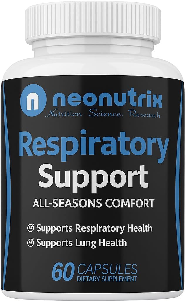 Lung Detox Cleanse Supplement für Bronchial Wellness & Natural Respiratory Unterstützung für Zigarettenraucher – Vegetarisch Freundliche Nasal Decongestant- 60 Kapseln - Made USA by Neonutrix- Non-GMO