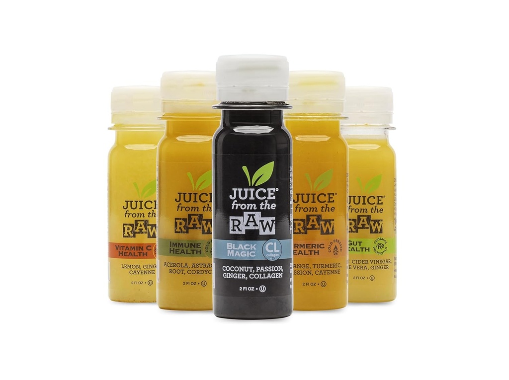 8-Day Boosting Plan by Juice From the RAW® - Shots for Your Immune System/Lose Weight Quickly/Be Healthy/Detoxify Your Body / 100% Raw Cold-Pressed Juices (40 Total 2 oz. Shots)