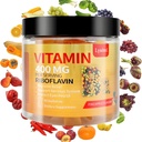 Vitamin B2 Gummi, Vitamin B2 Riboflavin Gummi 400mg, Migraine Relief & Kopfschmerzen Relief Riboflavin Vitamin B2 Gummi, Soja & Glutenfrei, 90 Vitamin Gummi für Kinder & Erwachsene