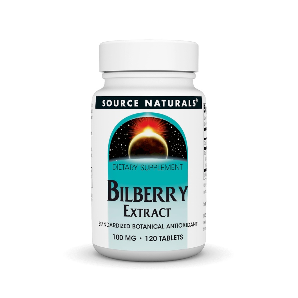 Quelle Naturals Bilberry Extract Standardisierte Botanische Antioxidationsmittel - 100 mg, 120 Tabletten