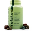 beziehen Immunität Daily Gummies - Super Greens, Lion's Mane & Reishi, Vitamin C & Zink, Antioxidante Mischung mit Elderberry & Echinacea - Sunny Berry Flavor, 60 Count