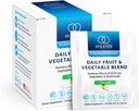 Equilife Daily Fruit & Vegetable Blend, Superfood Antioxidans Supplement, Crisp Apple Flavor mit Vitamin C, Fiber und 9 Essential Amino Acids, unterstützt Energie, Vegan, 14 Single Serve Packets