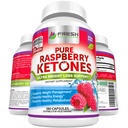 FRESH HEALTHCARE Pure 100% Himbeere Ketone Max 1000mg pro Servieren - 3 Monate Versorgung Non GMO - Advanced Weight Loss Support - 180 Kapseln