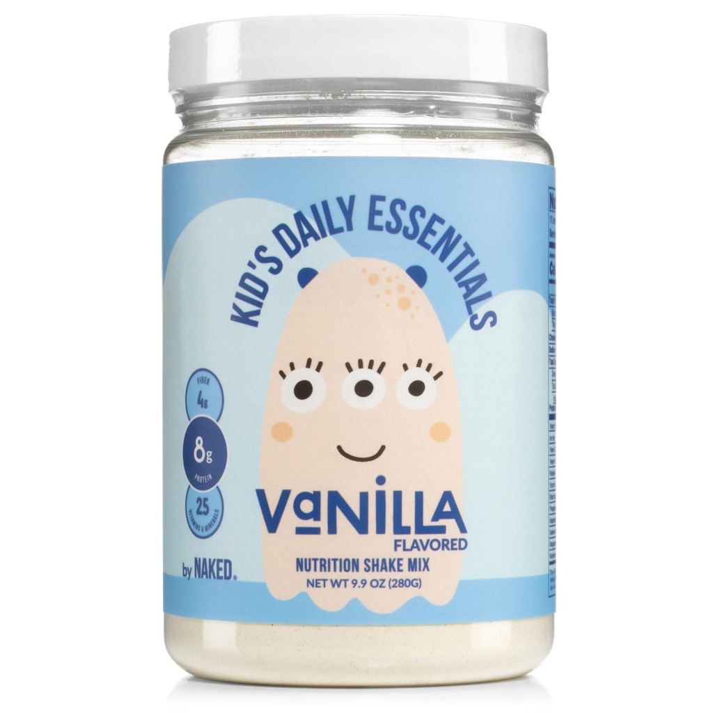 Naked Vanilla Kids Daily Essentials, Kids Protein Shake Made With Organic Milk, 6 Bio Gemüse, 25 Vitamine und Mineralstoffe, keine künstlichen Süßungsmittel, Aromen, Farben oder Konservierungsstoffe