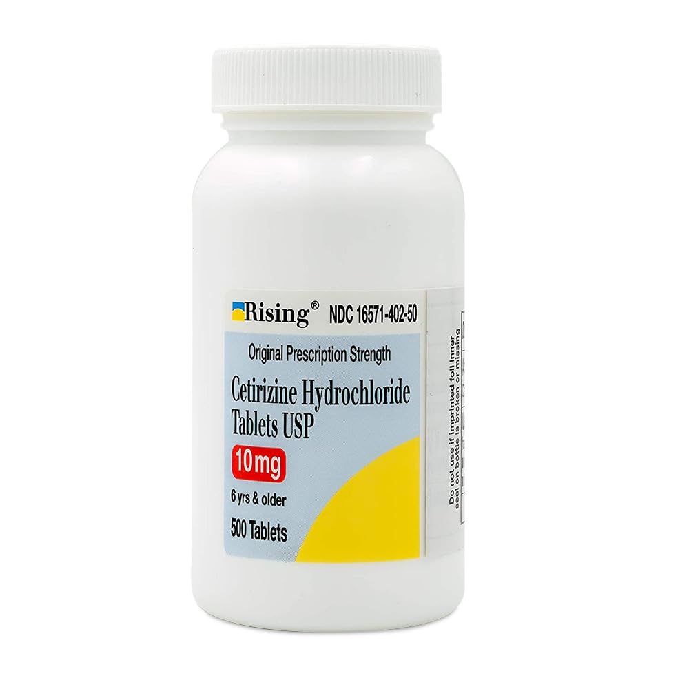 Rising Pharma - Cetirizin HCL 10 mg - Antihistaminikum Saisonale Allergie Tabletten - 500 Tabletten