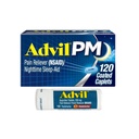 Advil PM Schmerzlinderung und Nacht Schlafhilfe, Ibuprofen für Schmerzlinderung und Diphenhydramin Citrat für eine Schlafhilfe - 120 beschichtete Caplets und Schmerzlinderung und Fever Reducer, 10 Zähler Tabletten