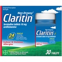 Claritin 24 HR Non Drowsy Allergy Medicine, Loratadine Antihistamintabletten, 30 Ct