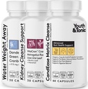 Wassergewicht Weg und Kidney Cleanse und CandEase Matrix Bundle | Ganzkörper reinigen Detox Programm