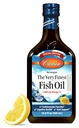 Carlson - The Very Finest Fish Oil, Special Edition, 1600 mg Omega-3s, Liquid Supplement, Norwegian Fish Oil, Wild-Caught, Sustainable Sourced Liquid, Lemon, 500 mL (16.9 Fl Oz)