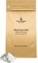ZUR ORIGINAL INGREDIENTS Niacinamid (2 lb) Grippefreies Vitamin B3 Pulver, Nahrungsergänzungsmittel