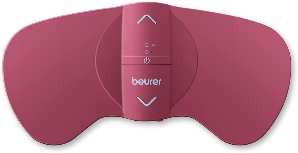 Beurer EM50 TENS-Einheit und Heizkissen - Tragbare Zeit Cramps Schmerzlinderung, wiederaufladbar, Autoabschaltung, 15 TENS-Level, schnelle Heizung, für Drug-Free Menstrual oder Lower Back Pain Relief