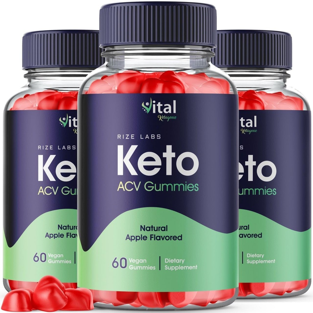 rize labs - Vital Ketogenic Keto Gummies for Advanced Weight Loss - Slimming Belly Fat Diet Gummy (180 Gummies)