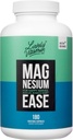 Lively Vitamin Co. Magnesium Ease - Chelated - Highly Bioavailable - Tension - Stress - Nerves - Immune Function - RLS - Gluten Dairy Soy Free - Non-GMO - 180 Vegan Capsules