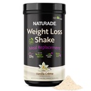 Naturade Weight Loss Shake Meal Replacement, 18 Servierungen - 25g Pflanzenbasiertes Protein, CLA, Fiber & 18 Vitamine und Mineralstoffe entwickelt zu Curb Cravings und Boost Daily Nutrition - Vanilla Creme