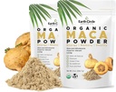Erdkreis Bios Gelbe Maca Wurzelpulver, Natürliche Superfood, Hilft mit Energie, Gewicht und Frauen Fruchtbarkeit - Vegan - 8 Unze (Pack von 2)