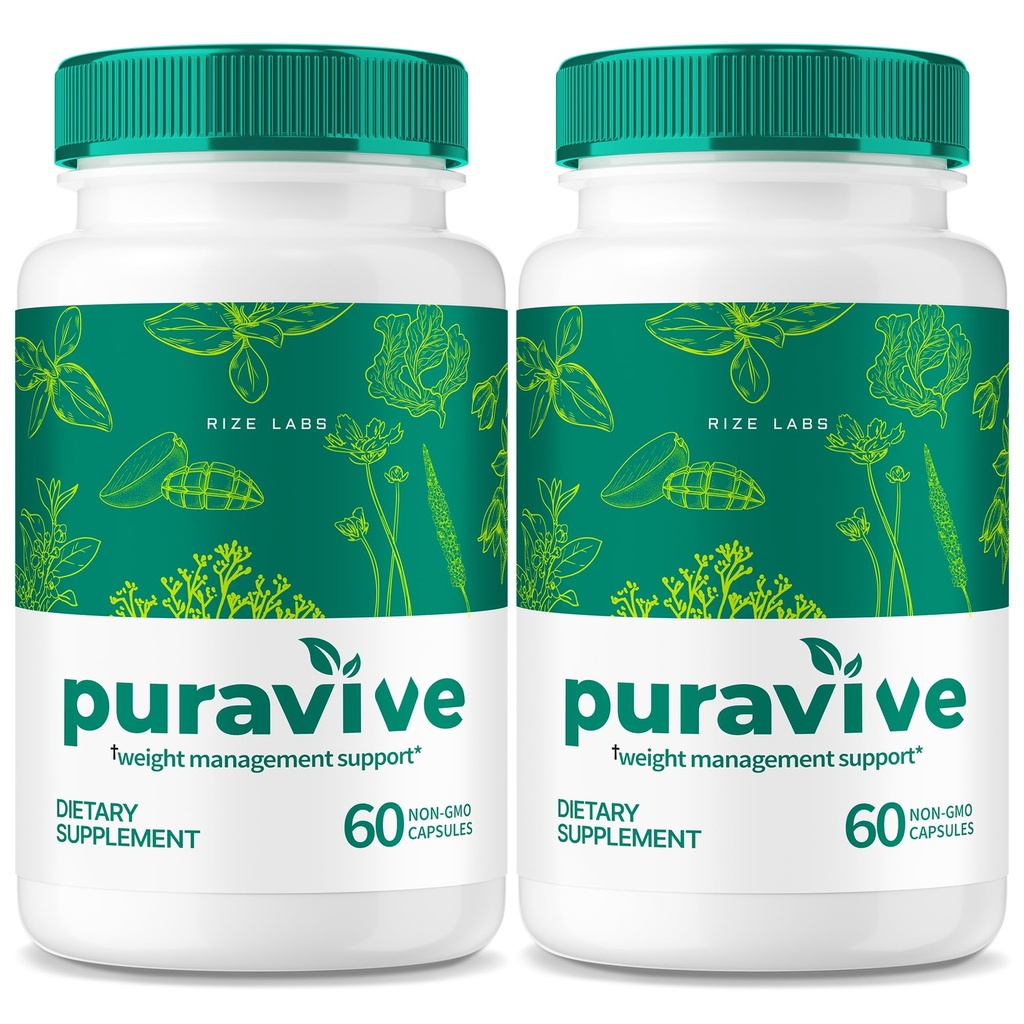 (2 Pack) Puravive, Puravive Weight Loss Capsules, Puravive Exotic Rice Method, All Natural Detox & Cleanse Support, Pura Vive Keto Bewertungen (120 Kapseln)