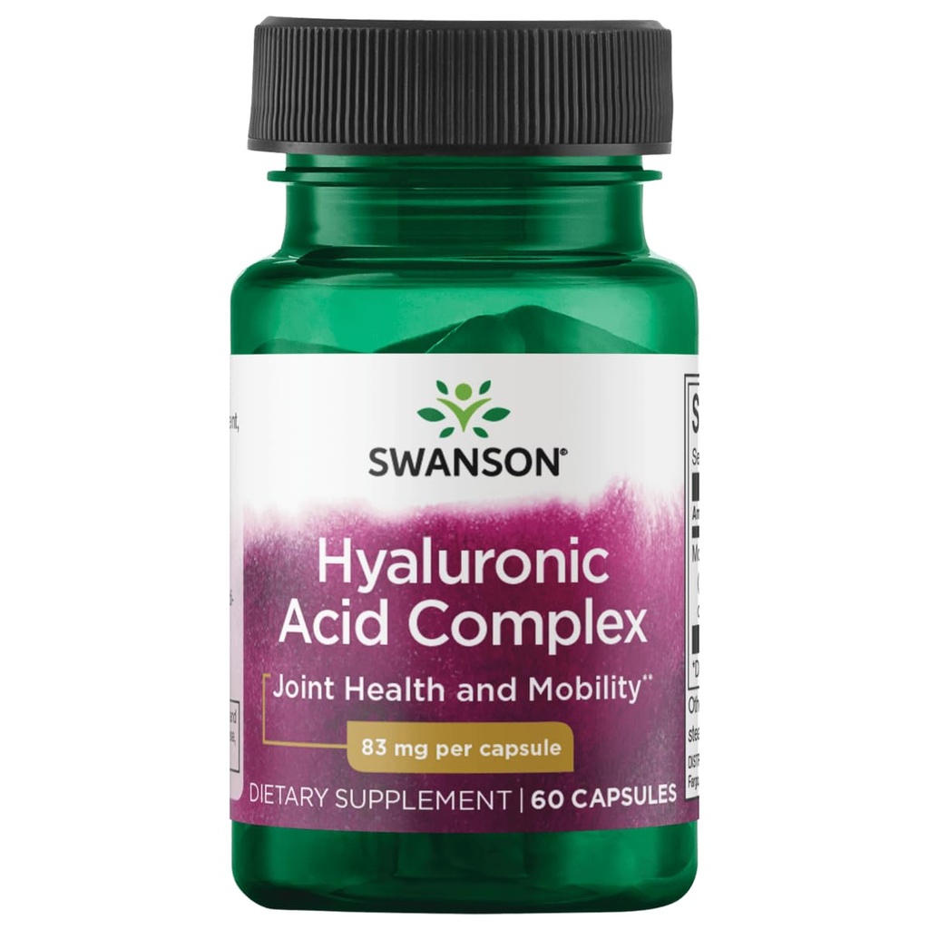 Swanson High Potency Hyal-Joint Hyaluronsäure Complex 83 Milligramme 60 Kapseln