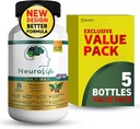 NeuroVife Gold Max Brain Support Supplement | 8 Natürliche Extrakte mit DHA, Vitamine A, C, B Complex | 60 Veggie Kapseln | Made in USA (5)