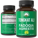 Tongkat Ali + Fadogia Agrestis 2-in-1 T Supplement für Männer. Ultra High Strength Tongkat-Ali Longjack Extract + Fadogia Agrestis Extract. Vegan Kapseln. Unterstützung der natürlichen Energie. USA Geprüfte Pillen