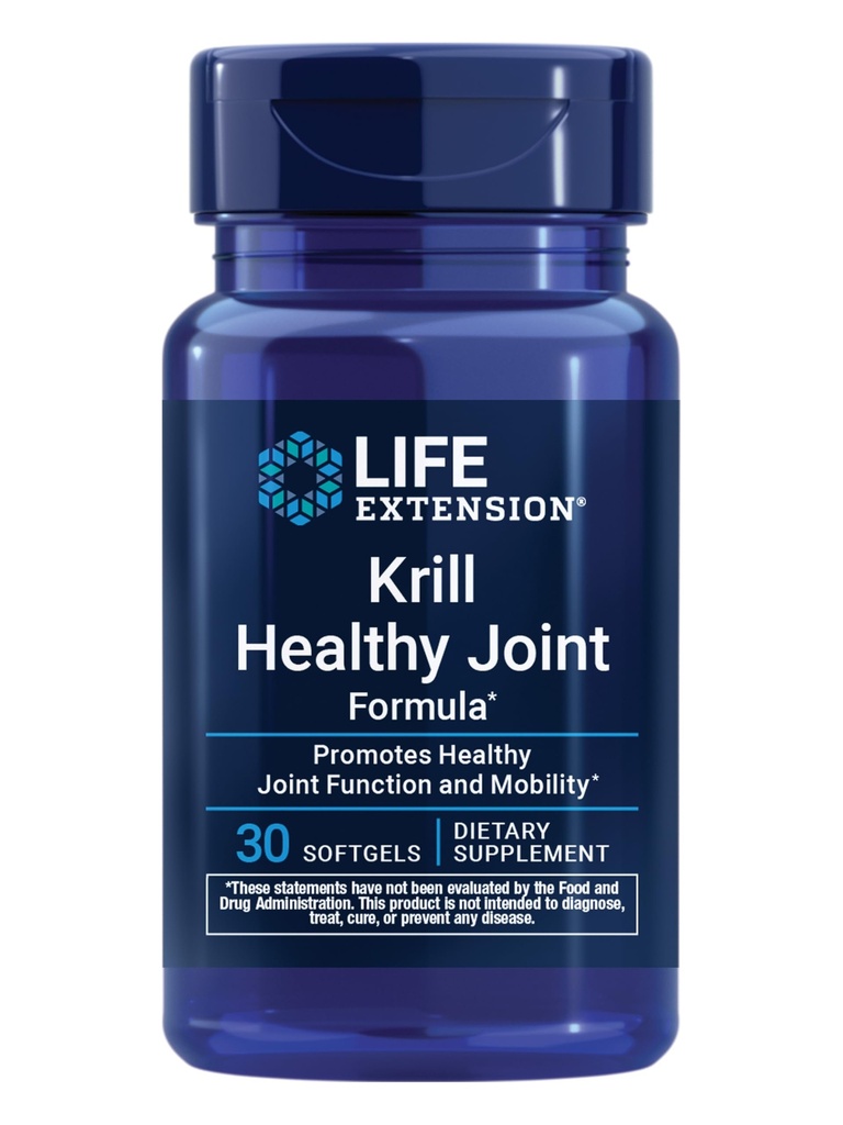 Lebensverlängerung Krill Gesunde Gelenkformel, Krillöl, Hyaluronsäure, Das Carotenoid Astaxanthin für gesunde Gelenke, Gesunde Körper, Glutenfrei, Non-GMO, 30 Softgele