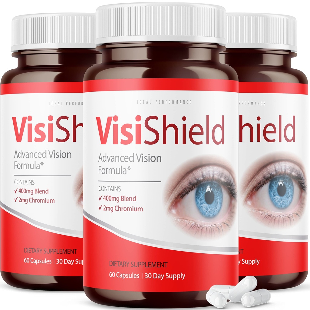 (3 Pack) Visishield Advanced Vision Formel für Augen Ergänzung Pillen Vitamine (180 Kapseln)