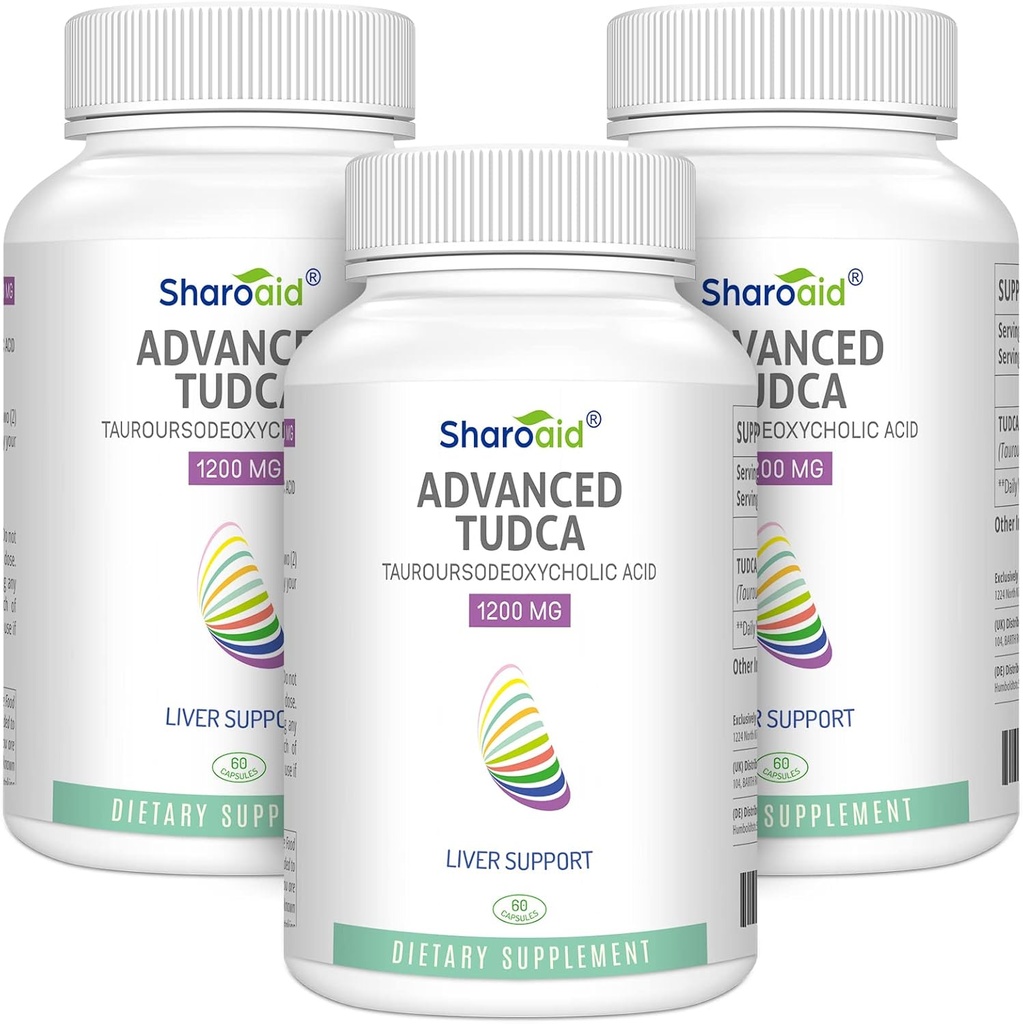 TUDCA Liver Support Supplements 1200 mg-Dritte Partei getestet-hohe Stärke Formel-Bilensalze für Leber Detox Cleanse-180 Vegan Kapseln für Leber, Nieren, Gallenblase Gesundheit