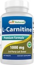 Best Naturals L-Carnitin Fumarate 1000mg pro Tablet - 120 Count - Erhöht Cellular Energy